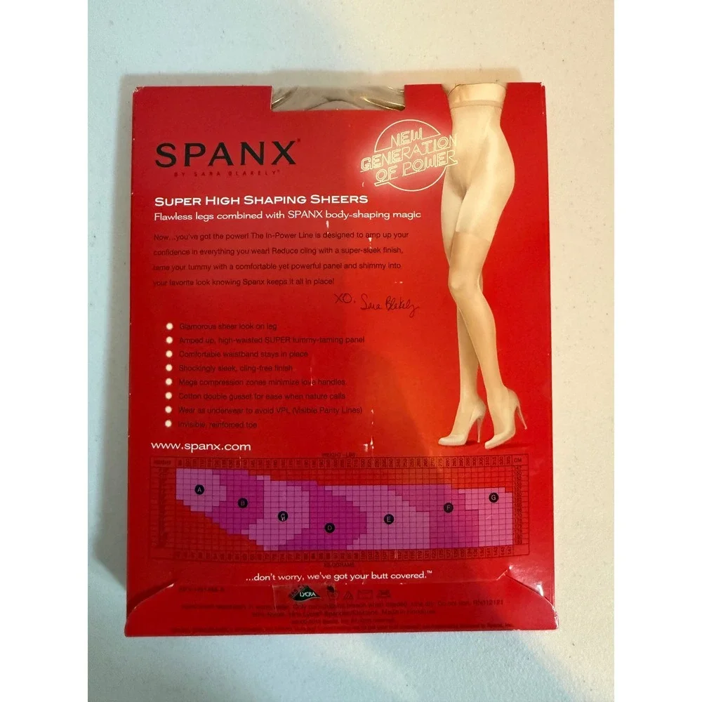 Spanx In-Power Line Super High Shaping Sheers In the Buff Size A New